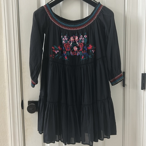 Free People Embroidered Off-the-Shoulder Mini Dress - Picture 7 of 13